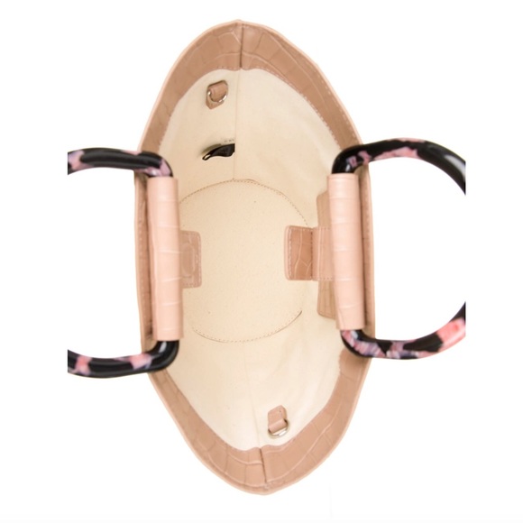 Loeffler Randall Croc Embossed Bucket Bag - Picture 3 of 5